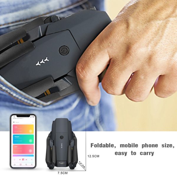 Eachine E58 WIFI FPV With Wide Angle HD 1080P/720P/480P Camera Hight Hold Mode Foldable Arm RC Quadcopter Drone X Pro RTF Dron - Image 6