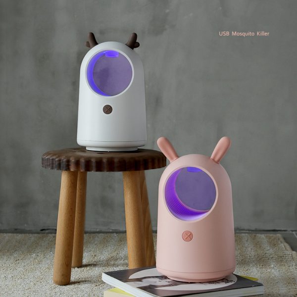 Cute Pet Shape Mosquito Killing Lamp Cute Rabbit Cute Deer Physical Mute Home Bedroom Mosquito Killing Lamp - Image 4