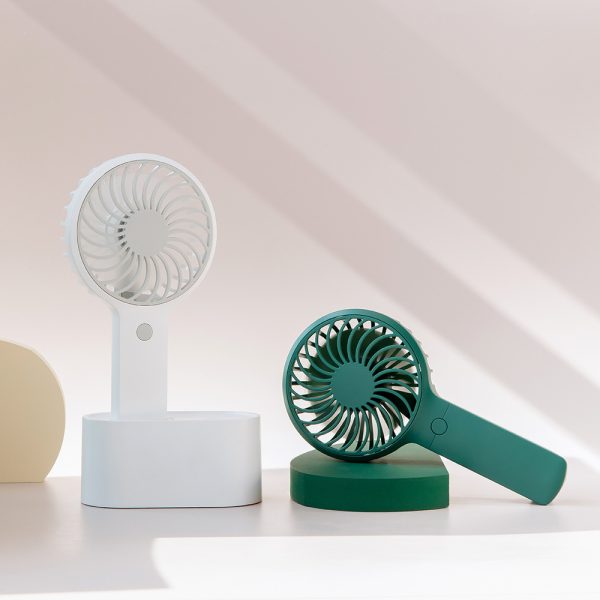 Shaking Head Fan USB Mini Desktop Small Fan Convenient Hand-Held Outdoor Student Fan - Image 3