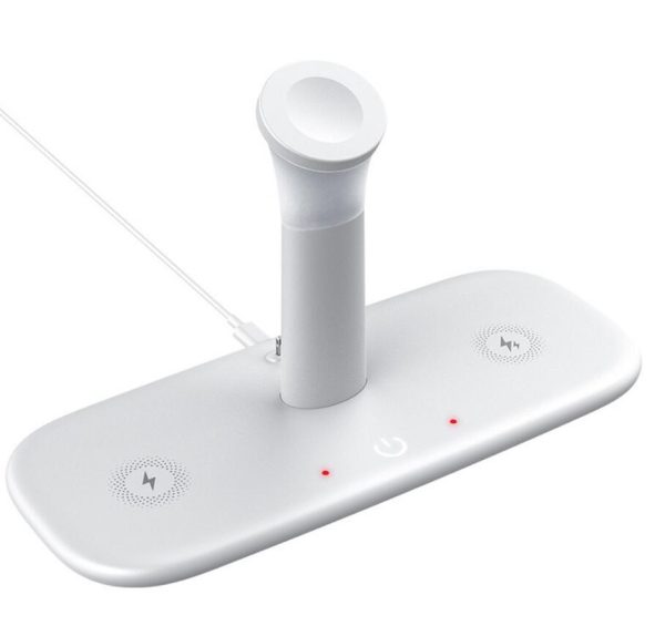 15W Qi Fast Wireless Charger For iPhone 12 11 XR X 8 Apple Watch 5 in 1 With Light Lamp Charging Dock Station Airpods Pro iWatch - Image 6
