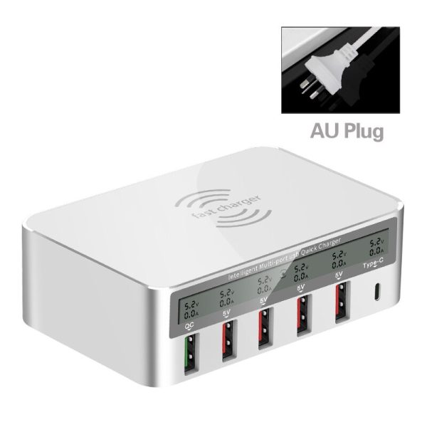 QI Wireless Charger Quick Charge 3.0 USB Charger For Samsung S10 Fast Charger Socket Adapter HUB Charger For iPhone Huawei Xiomi - Image 9