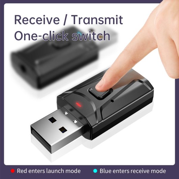 3 In 1 Bluetooth 5.0 Receiver wireless USB Adapter 3.5mm Audio Receiver/transmitter For TV PC Car AUX Speaker Plug And Play - Image 4