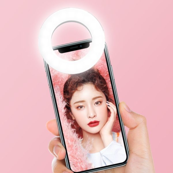Updated 3200K-6500K 40 LED Lamps Selfie Ring Light for iPhone Andriod Smartphone Vlog Ring Light Selfie Fill Light Chargeable - Image 4