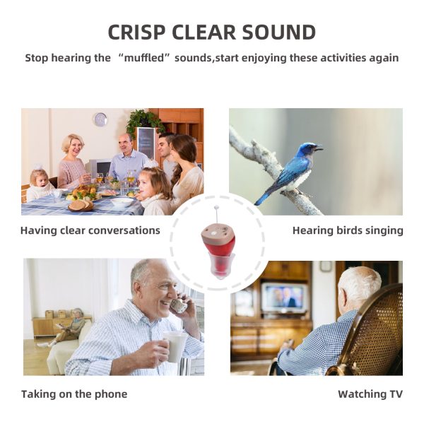 Elderly Hearing Aids Invisible Charging Hearing Aid CIC Sound Amplifier Accessories - Image 4