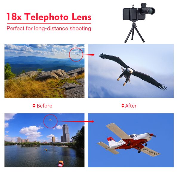 APEXEL 18X Telescope Zoom Mobile Phone Lens for iPhone Samsung Smartphones universal clip Telefon Camera Lens with tripod 18XTZJ - Image 4
