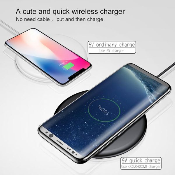 Baseus 15W Quick Wireless Charger For iPhone X 8 Wireless Charging Charger For Samsung Note8 S8 S9 S9+ S7 Fast Wireless Charger - Image 10