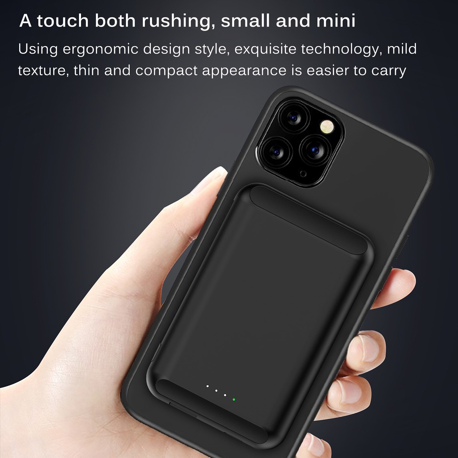 Built-In N52 Magnet Power Bank 5000mAh Portable Charging LED External Battery PowerBank 5000 MAh - Image 4