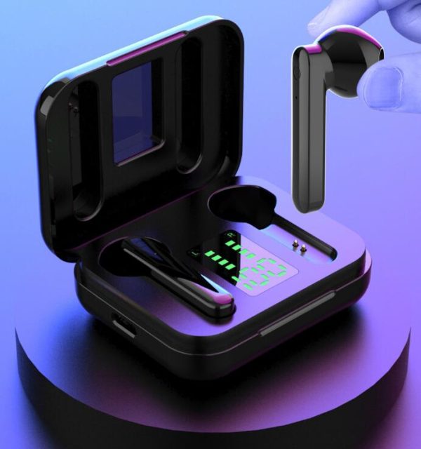 TWS J4 Wireless Earbuds Bluetooth 5.0 Earphone Sport Stereo Bass Wireless Earbuds LED Display HD Music Headset with Charging Box - Image 4