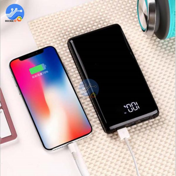 6x18650 Power Bank Box Shell Battery Charger Case 6*18650 Battery Storage Holder Type-C Micro USB Port for Mobile Phone Charger - Image 6