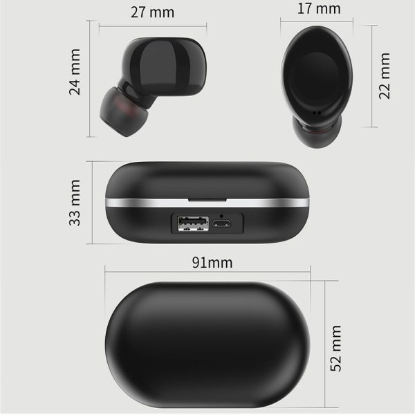 ZLT-01 Touch Headset TWS Wireless Bluetooth Earphone 5.0 Stereo Bluetooth Earbuds Handsfree Earbuds AI Control - Image 5