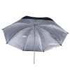 Portable Studio Video Flash Light Grained Umbrella Reflective Reflector Black Sliver Photo Photography Umbrellas - Image 2
