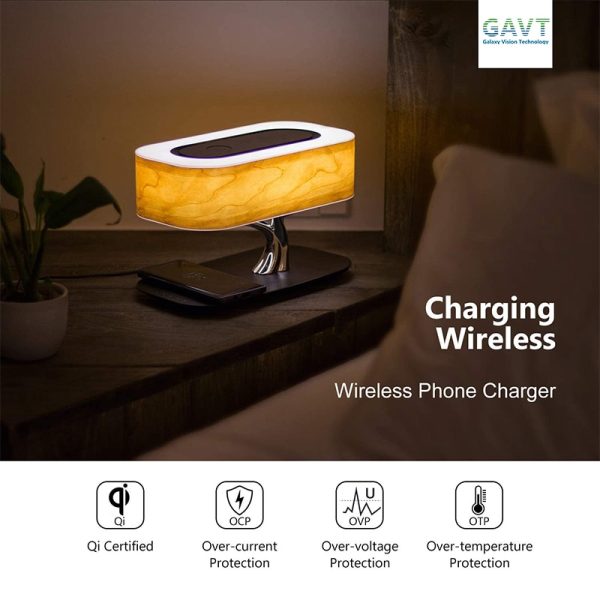 Modern led table lamp for bedroom dimmable bluetooth Speaker phone Charger wireless desk lamp bedside lamp table light tree lamp - Image 3