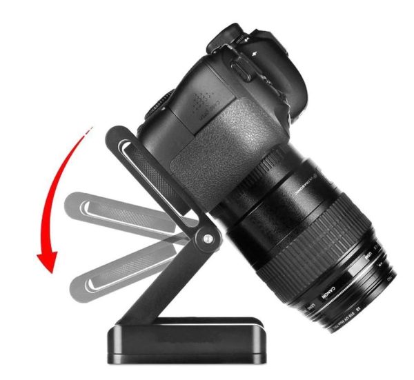 Z Flex Tilt Tripod Head Aluminum Alloy Folding Z Tilt Head Quick Release Plate Stand Mount Spirit Level - Image 2