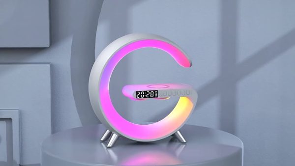 New Intelligent Bluetooth Speaker Projection Lamp Wireless Rechargeable Bedside Night Light Sunrise Wake-Up Lamp Polar Atmosphere Table Lamp - Image 8