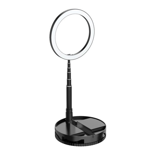Foldable LED Ring Light Dimmable Selfie USB Ring Video Light with 1.68m Stand For Video Youtube Tiktok Makeup Flash - Image 3