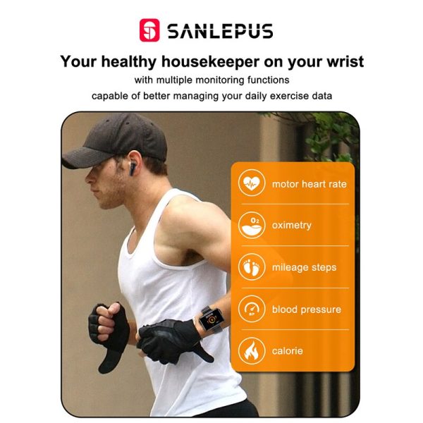 NEW SANLEPUS Smart Watch Men Women Smartwatch With Wireless Headphones Bluetooth Headphones Earbuds Sport Fitness Bracelet - Image 4