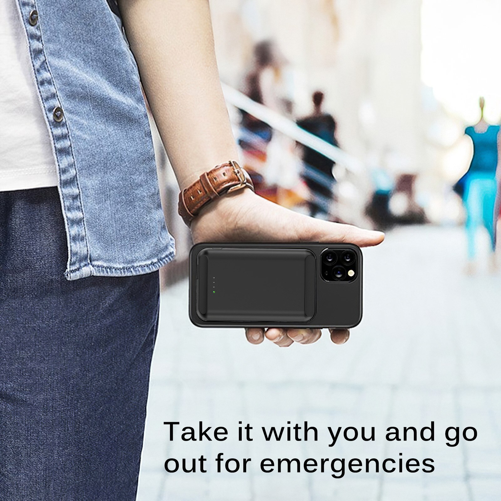 Built-In N52 Magnet Power Bank 5000mAh Portable Charging LED External Battery PowerBank 5000 MAh - Image 3