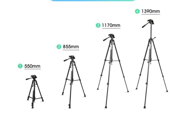 Single-Camera Tripod Stand 360degreeRotating Retractable and Height-Adjustable Portable Mobile Phone Camera Live Tripod - Image 2