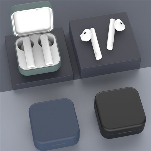 Silicone Protective Earphone Case for Xiaomi Air 2 SE Bluetooth Headphones Boxs For Xiaomi Mi Air2 SE Earbuds Cover with Hook - Image 2