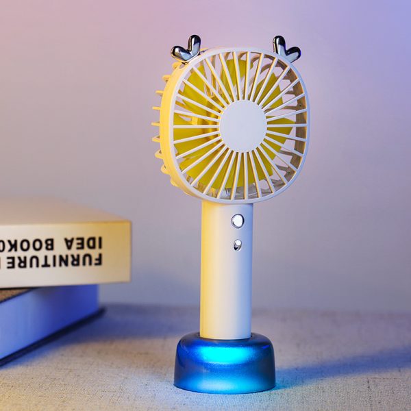 Cute Handheld Mini Fan Desktop Small Fan USB Charging Easy To Carry Fan Mute Small Fan - Image 3