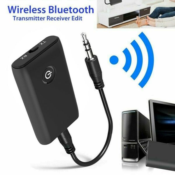 2 in 1 Wireless Bluetooth 5.0 Transmitter Receiver Chargable for TV PC Car Speaker 3.5mm AUX Hifi Music Audio Adapter - Image 2