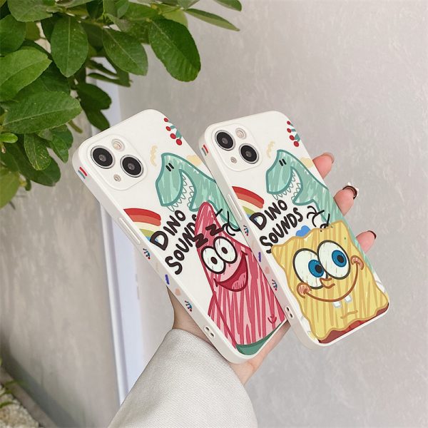 Phone Case Apple New Silicone Soft Couple Personalized and Creative Application - Image 3