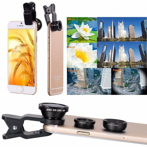 10 in 1 Kits 12x Zoom Telephoto Lens Fish eye Lens Wide Angle Macro Lenses Cell Phone Mobile Tripod - Image 5