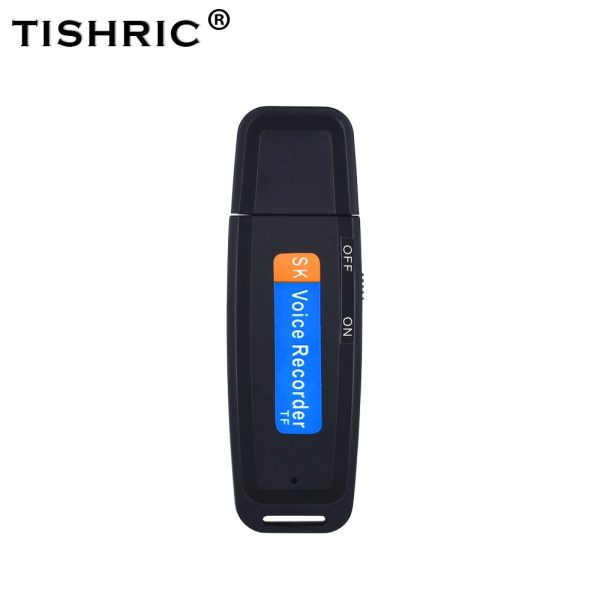 TISHRIC Mini Dictaphone USB Voice Recorder Pen U-Disk Professional Flash Drive Digital Audio Recorder Micro SD TF Card Up to 32G - Image 7