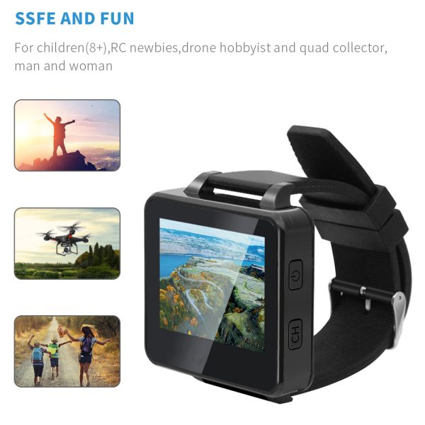 BOSCAM BOS200RC Upgrade 200RC FPV Watch 5.8GHz 40CH HD 960*240 2 TFT Monitor Wireless Receiver for DIY RC Camera Quadcopter - Image 6