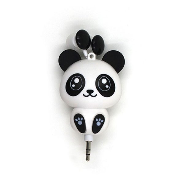 3.5 mm Wired Retractable In-Ear Headset Cartoon Cat/Panda Earpiece Clip Headset MP3 Headphone For iphone 6 6s 7s Samsung Xiaomi - Image 9