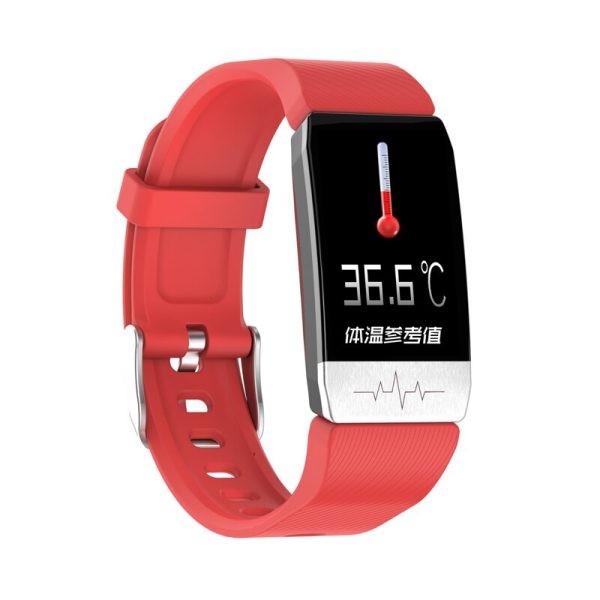 T1 Smart Watch Band With Temperature Immune Measure ECG Heart Rate Blood Pressure Monitor Weather Forecast Drinking Remind - Image 8