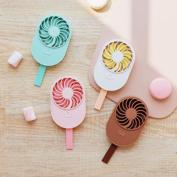Ice Cream Shape Hanging Neck Small Fan Mini USB Handheld Mute Outdoor Convenient Fan Creative Gift - Image 2