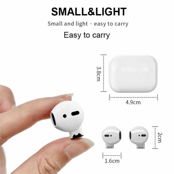 New Gaming No Delay Headsets super mini touch control earbud pro 5S mini Wireless Bluetooth TWS earbud With Charging Case - Image 3