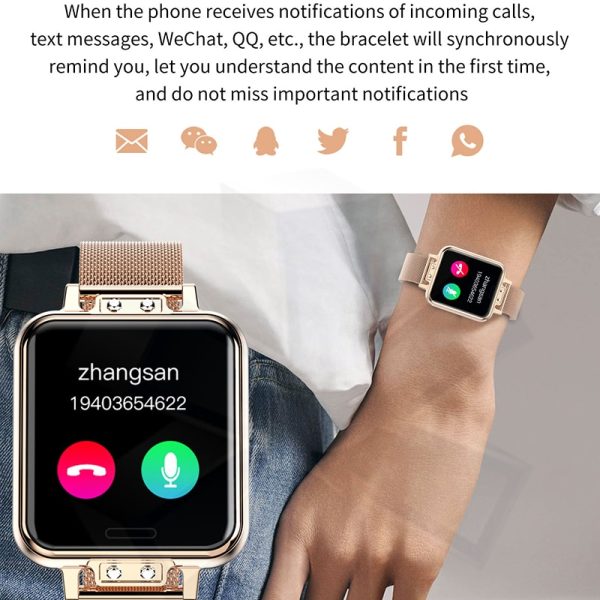 New Smart Watch Women Heart Rate Women Menstrual Cycle Multifunction Ladies Smartwatch Fitness Tracker For Android IOS - Image 3