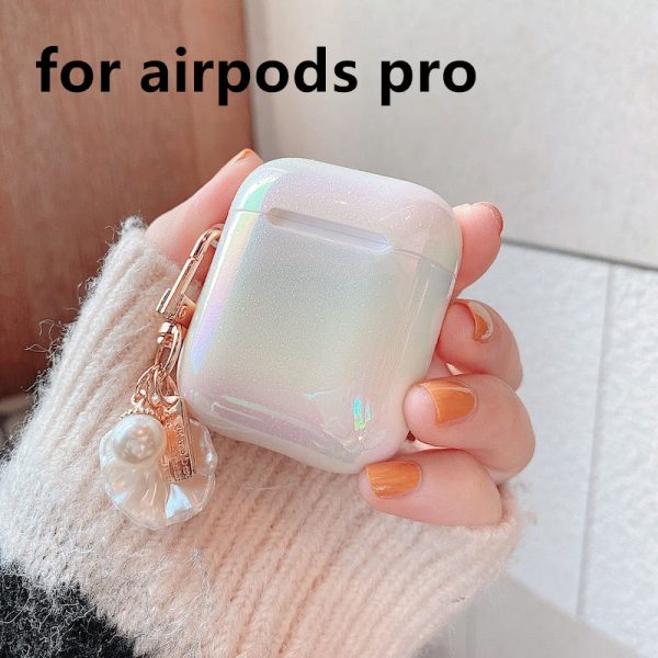 3D Love Pearl Shell Keychain Water Drop Rainbow Hard Headphone Earphone case for apple airpods 1 2 3 pro Wireless Headset cover - Image 6