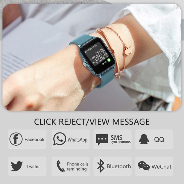 P8 Plus 1.69 inch Smart Watch Men Full Touch Fitness Tracker IP67 waterproof Women GTS 2 Smartwatch for Xiaomi phone - Image 2