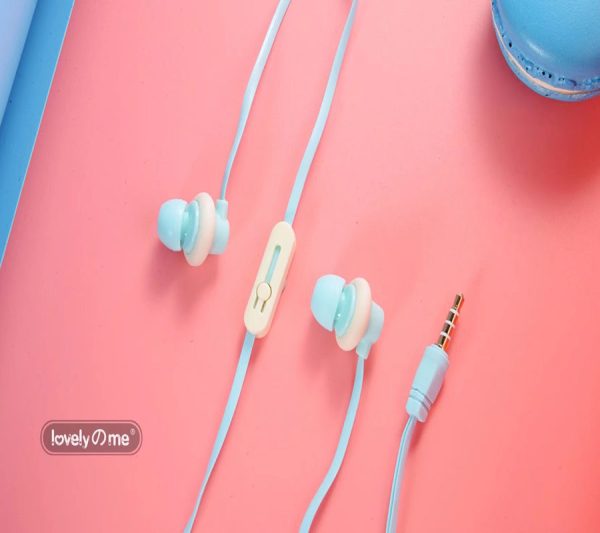 Cute Earphones  Macarons Donut Cartoon Earphone Q17 White/Pink/Green/Blue/Black/Mint Green Portable Earplug - Image 5