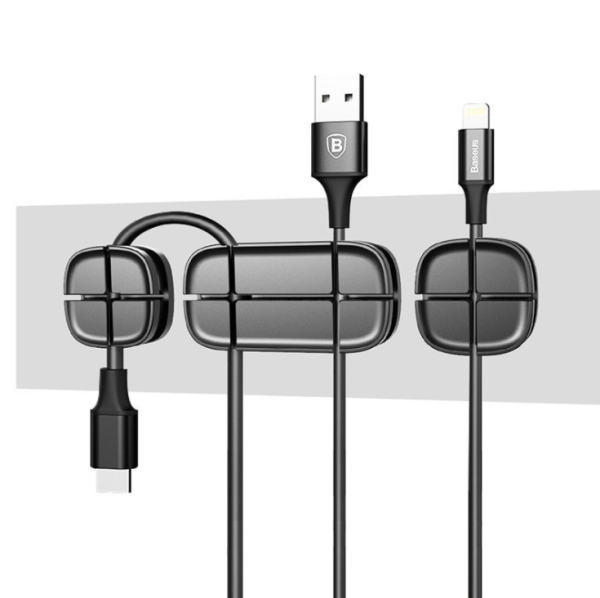 Vothoon Cross Cable Organizer Clip Silicone USB Cable Winder Flexible Cable Management Clips Cable Holder For Headphone Earphone