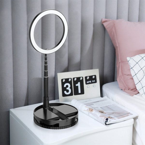 Foldable LED Ring Light Dimmable Selfie USB Ring Video Light with 1.68m Stand For Video Youtube Tiktok Makeup Flash - Image 6