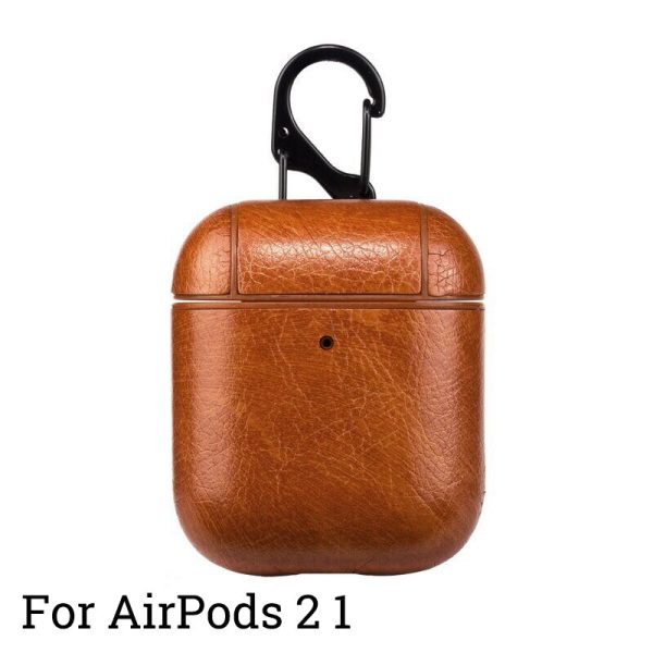 Protective Bag Leather Sleeve Cover Case Storage Earphone Portable For Apple AirPods Charging Box Case For AirPods Pro With Hook - Image 6