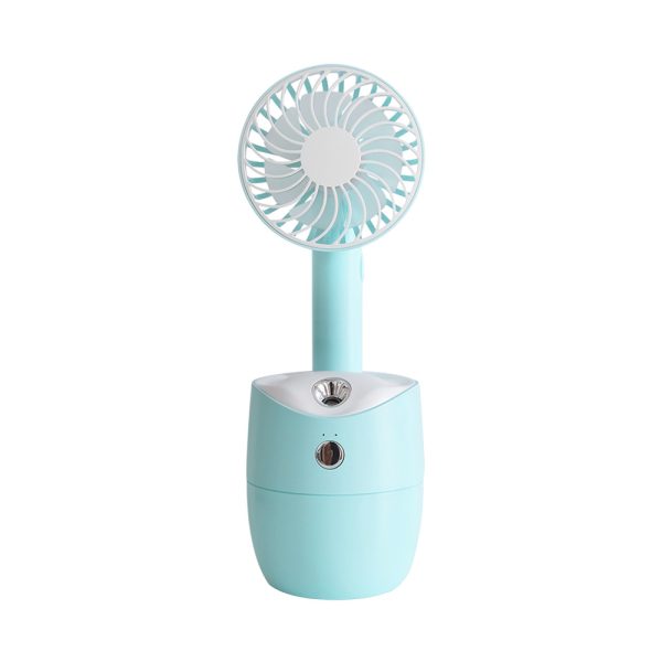 New Rotary Spray Fan USB Rechargeable Mini Humidifier Portable Silent Shaking Head Fan - Image 7