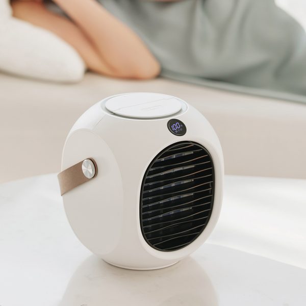 New Water-Cooled Mini Air-Conditioning Fan Portable Portable Refrigeration Shaking Head Fan Desktop Spray Small Air Cooler - Image 2