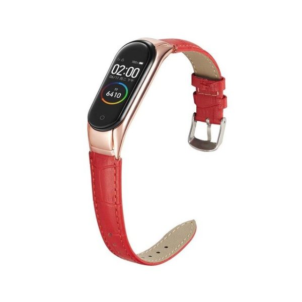 Yiwa For Millet Mi-band 3/4 PU Wrist Band Bracelet Strap+Metal Case Millet 3 Wrist Strap Protection - Image 8