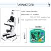 1200X Digital Microscope Set with Accessories Kit for Children Kids Students Gift All-Metal 100X 600X 1200X White Microscope - Image 2