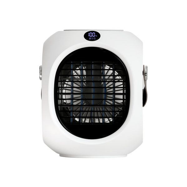 New Water-Cooled Mini Air-Conditioning Fan Portable Portable Refrigeration Shaking Head Fan Desktop Spray Small Air Cooler - Image 6