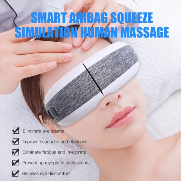Charging Bluetooth Music Massager Hot Pack Eye Massager Electric  Anti-wrinkle Fatigue Breathable Cloth Massager Healthy Care - Image 6