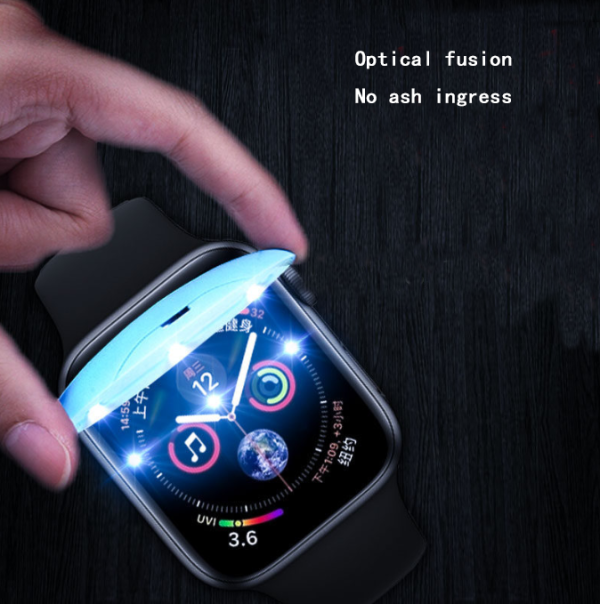 Suitable for Apple Watch7 Full Cover UV Watch Film iWatch7 41 45MM Watch Screen Saver - Image 3