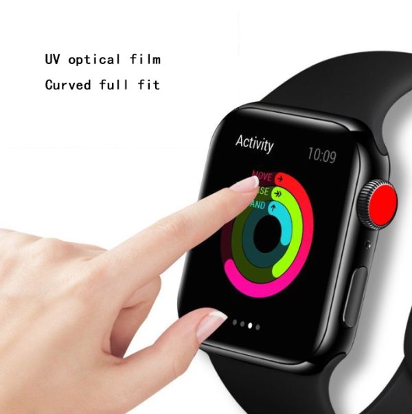 Suitable for Apple Watch7 Full Cover UV Watch Film iWatch7 41 45MM Watch Screen Saver - Image 5