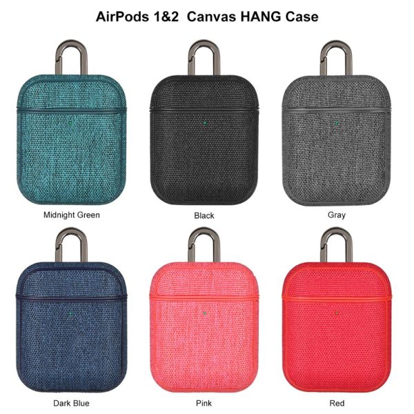 Fabric Canvas Cloth Case For Airpods Ultra Thin 360 Full Protection Bluetooth Earphone Case For Airpods 2 Accessories Cover Capa - Image 2