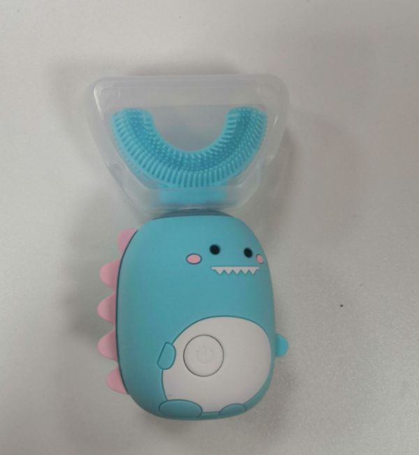 【Smart 360° U-Shape Electric Toothbrush】Kids Silicone Automatic Ultrasonic Teeth Tooth Brush Cute Dinosaur Children - Image 2
